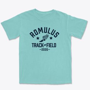Romulus High School Track and Field Premium Heavyweight T-shirt