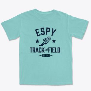 Espy Elementary School Track and Field Premium Heavyweight T-shirt
