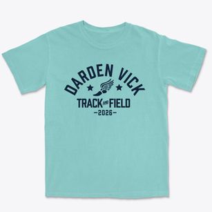 Darden Vick Middle School Track and Field Premium Heavyweight T-shirt