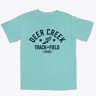 Deer Creek Elementary School Track and Field Premium Heavyweight T-shirt