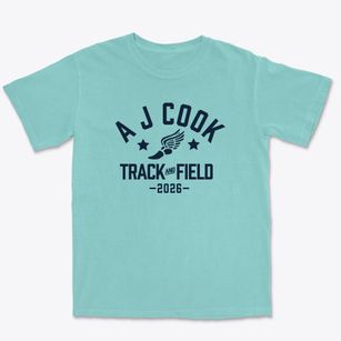 A J Cook Elementary School Track and Field Premium Heavyweight T-shirt