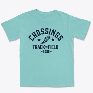 Crossings Christian School Track and Field Premium Heavyweight T-shirt