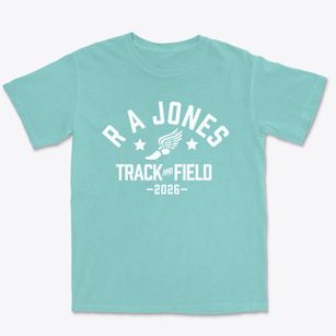 R A Jones Middle School Track and Field Premium Heavyweight T-shirt