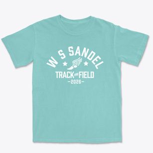 W S Sandel Elementary School Track and Field Premium Heavyweight T-shirt