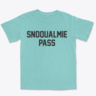 Snoqualmie Pass Washington Classic Block Premium Heavyweight T-shirt