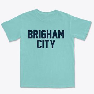Brigham City Utah Classic Block Premium Heavyweight T-shirt