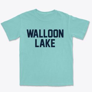 Walloon Lake Michigan Classic Block Premium Heavyweight T-shirt