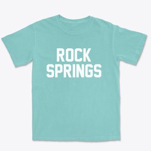 Rock Springs Wyoming Classic Block Premium Heavyweight T-shirt