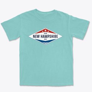 New Hampshire Ohio Diamond Star Premium Heavyweight T-shirt