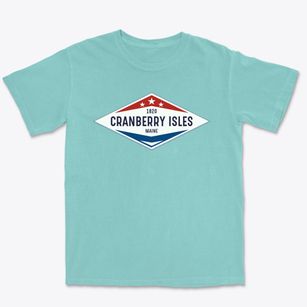Cranberry Isles Maine Diamond Star Premium Heavyweight T-shirt