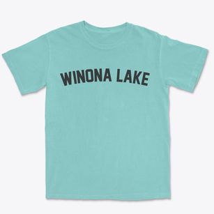 Winona Lake Indiana Classic Curve Premium Heavyweight T-shirt