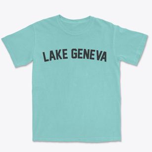 Lake Geneva Wisconsin Classic Curve Premium Heavyweight T-shirt