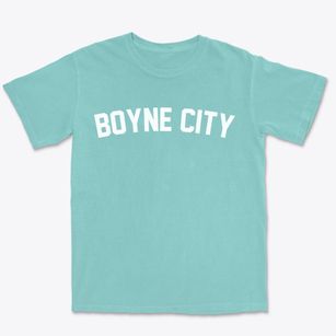 Boyne City Michigan Classic Curve Premium Heavyweight T-shirt