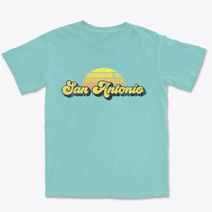 San Antonio Texas Sublime Sunset Premium Heavyweight T-shirt