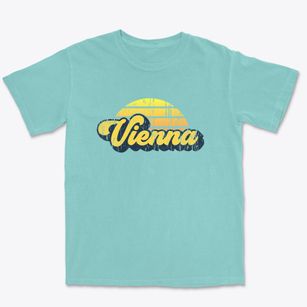 Vienna New York Sublime Sunset Premium Heavyweight T-shirt