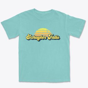 Schuyler Falls New York Sublime Sunset Premium Heavyweight T-shirt