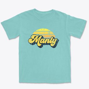 Manly Iowa Sublime Sunset Premium Heavyweight T-shirt