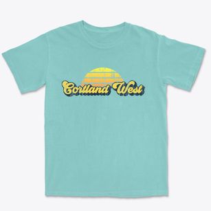 Cortland West New York Sublime Sunset Premium Heavyweight T-shirt
