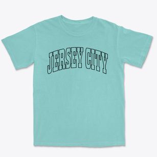 Jersey City New Jersey Trendy Block Premium Heavyweight T-shirt
