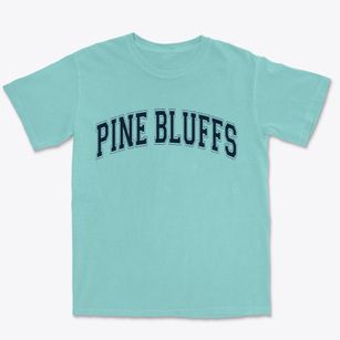 Pine Bluffs Wyoming Varsity Premium Heavyweight T-shirt