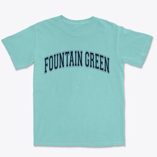 Fountain Green Utah Varsity Premium Heavyweight T-shirt