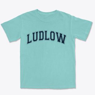 Ludlow Massachusetts Varsity Premium Heavyweight T-shirt