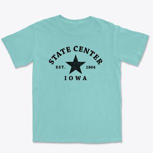State Center Iowa Star Premium Heavyweight T-shirt
