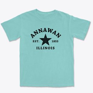 Annawan Illinois Star Premium Heavyweight T-shirt