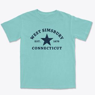 West Simsbury Connecticut Star Premium Heavyweight T-shirt