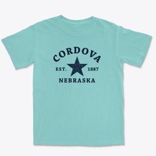 Cordova Nebraska Star Premium Heavyweight T-shirt