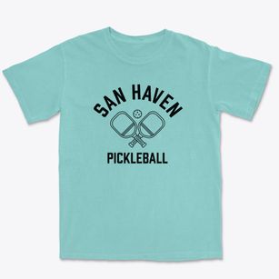 San Haven North Dakota Pickleball Premium Heavyweight T-shirt