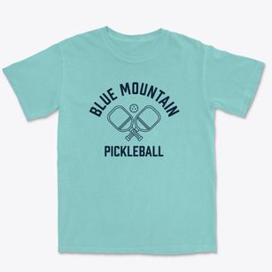 Blue Mountain Colorado Pickleball Premium Heavyweight T-shirt