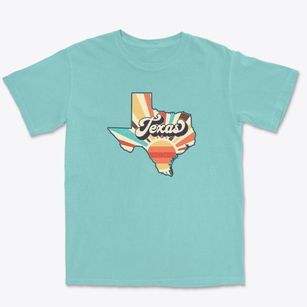  Texas Retro Art Premium Heavyweight T-shirt