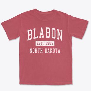 Blabon North Dakota Classic Established Premium Heavyweight T-shirt