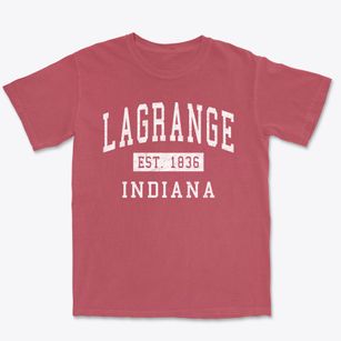 Lagrange Indiana Classic Established Premium Heavyweight T-shirt