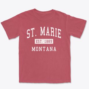 St. Marie Montana Classic Established Premium Heavyweight T-shirt