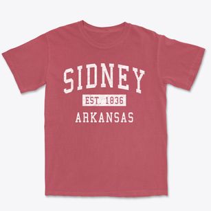 Sidney Arkansas Classic Established Premium Heavyweight T-shirt