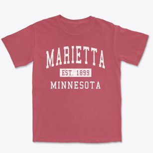 Marietta Minnesota Classic Established Premium Heavyweight T-shirt