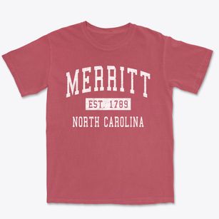Merritt North Carolina Classic Established Premium Heavyweight T-shirt