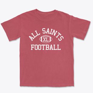 All Saints Catholic School Classic Football Premium Heavyweight T-shirt