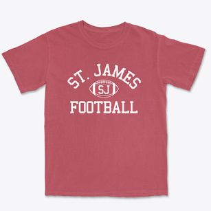 Saint James School Classic Football Premium Heavyweight T-shirt