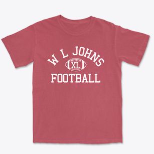 W L Johns School Classic Football Premium Heavyweight T-shirt