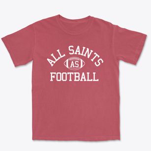 All Saints School Classic Football Premium Heavyweight T-shirt