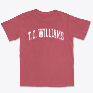 T.c. Williams High School Varsity Arch Premium Heavyweight T-shirt