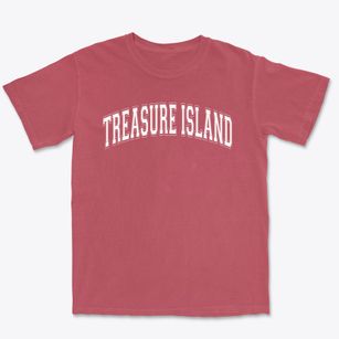 Treasure Island Elementary School Varsity Arch Premium Heavyweight T-shirt