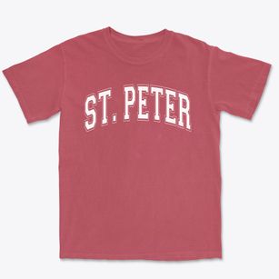 Saint Peter School Varsity Arch Premium Heavyweight T-shirt