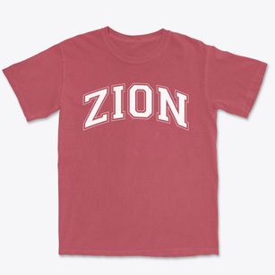 Zion Lutheran School Varsity Arch Premium Heavyweight T-shirt