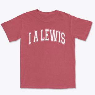 I A Lewis School Varsity Arch Premium Heavyweight T-shirt