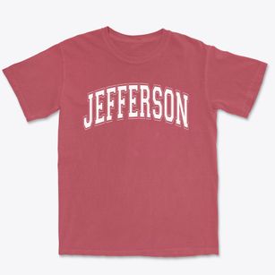 Jefferson Elementary School Varsity Arch Premium Heavyweight T-shirt