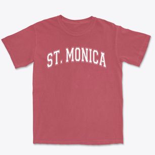 Saint Monica School Varsity Arch Premium Heavyweight T-shirt